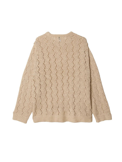 OBEY SHIMODA TAPE YARN SWEATER NATURAL 