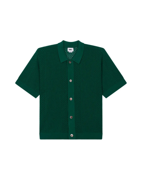 OBEY EVAN SWEATER SHIRT FOREST GREEN