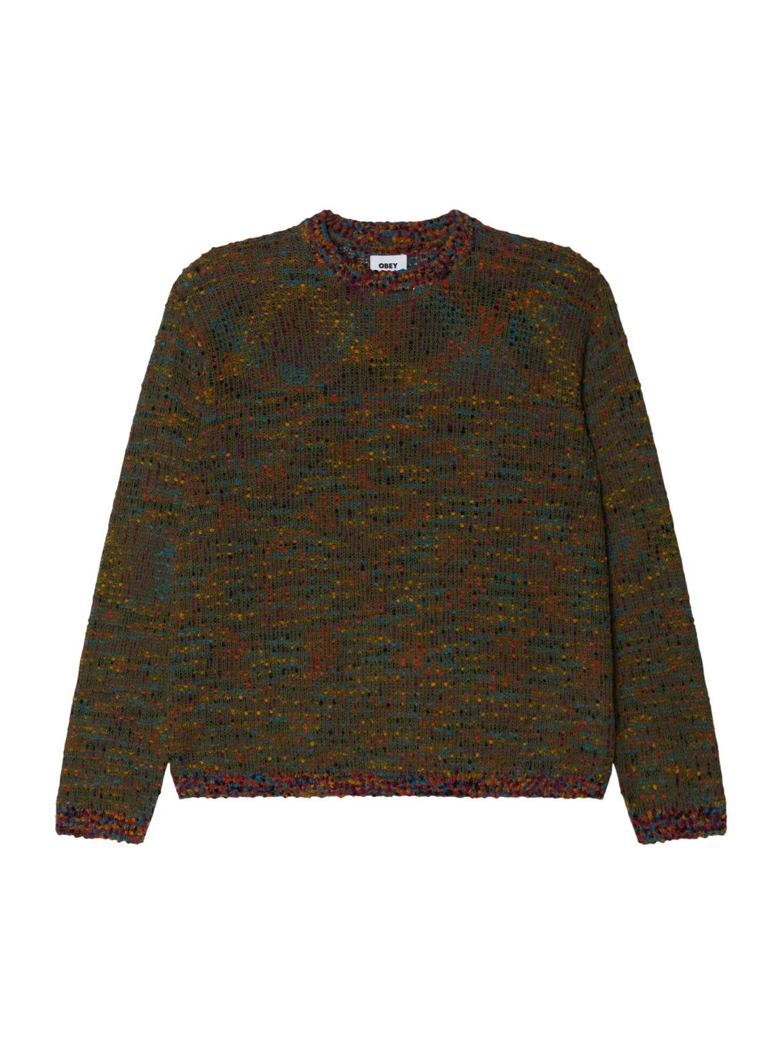 OBEY MARTIN SWEATER CHIVE MULTI 