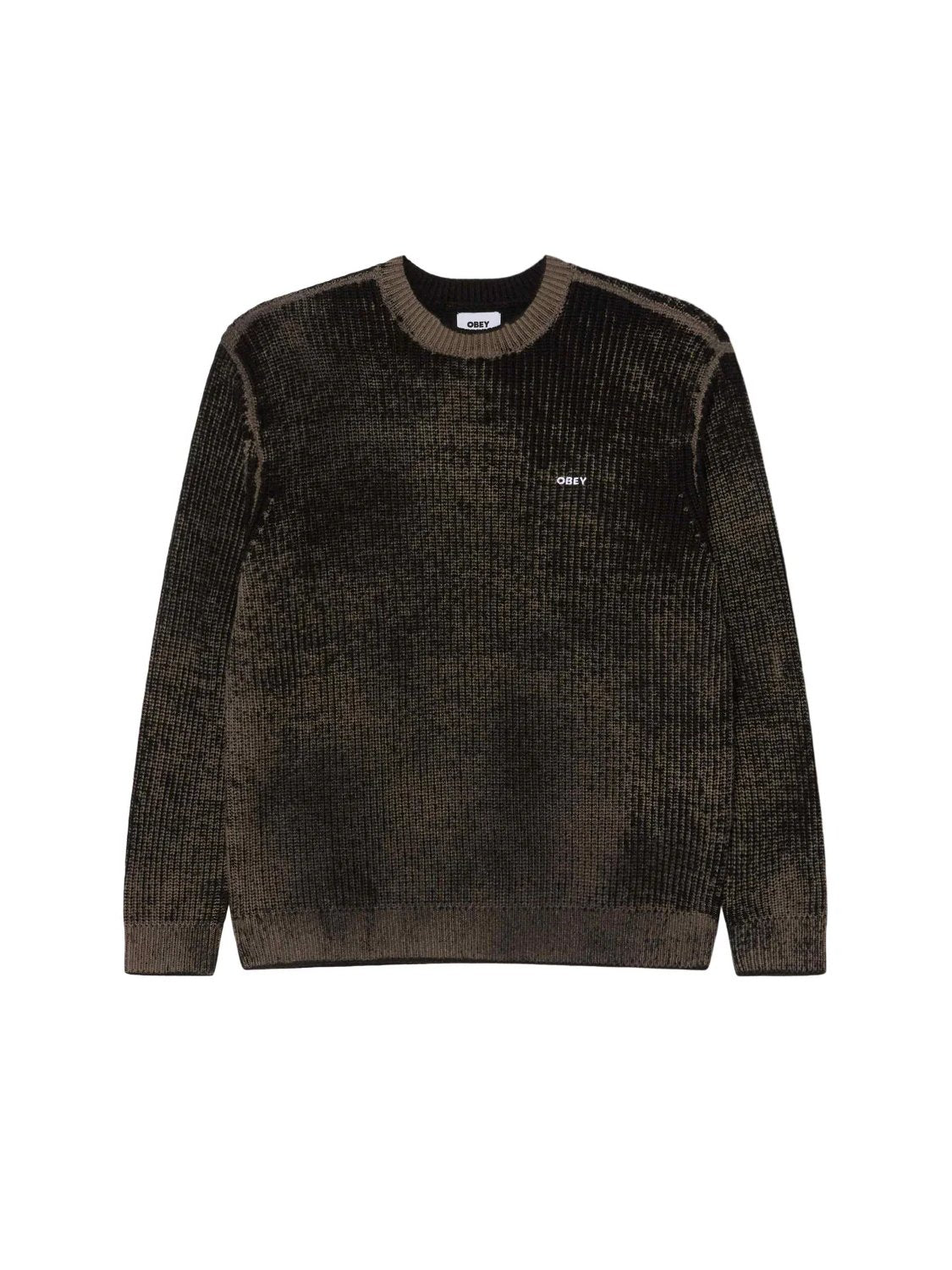 OBEY SPRAY EFFECT SWEATER BLACK MULTI 