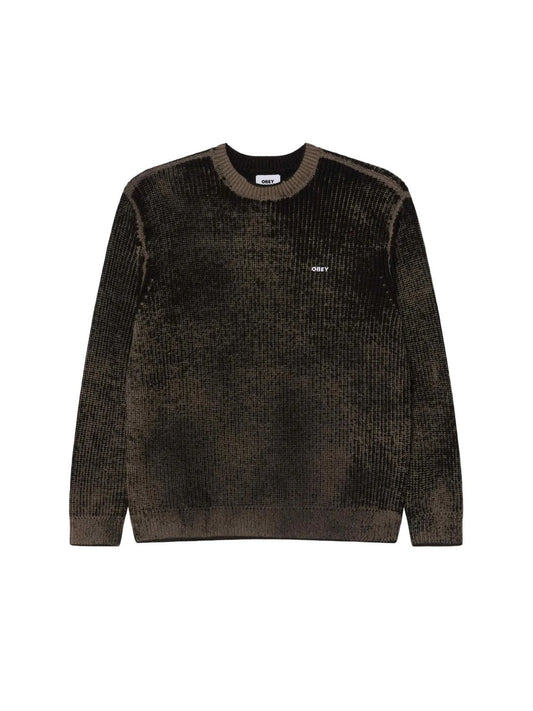 OBEY SPRAY EFFECT SWEATER BLACK MULTI 