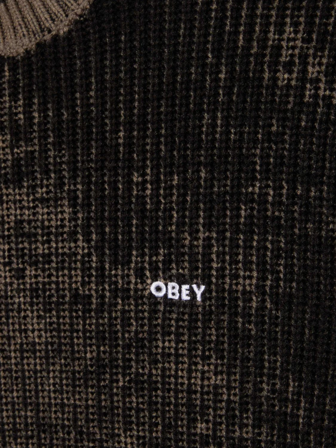 OBEY SPRAY EFFECT SWEATER BLACK MULTI 