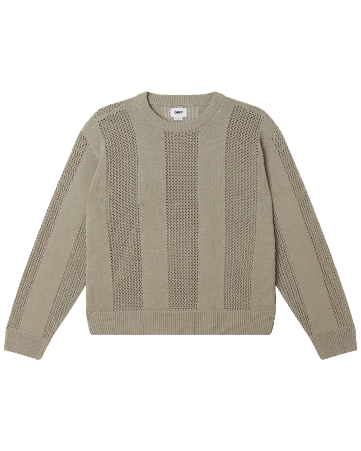 OBEY CROCHET SWEATER LONDON FOG 
