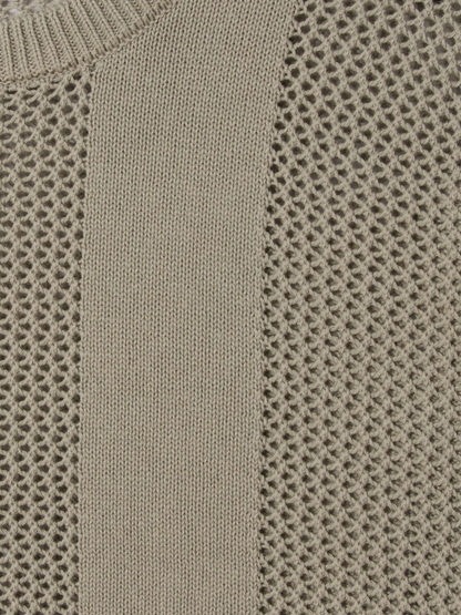 OBEY CROCHET SWEATER LONDON FOG