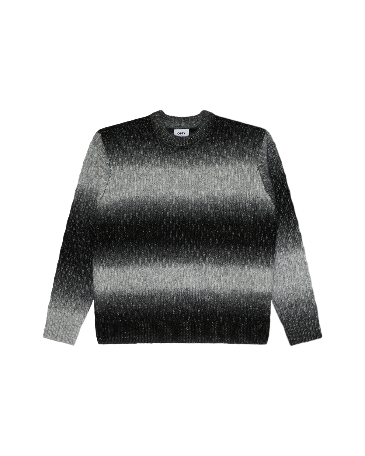 OBEY HAZE GRADIENT SWEATER BLACK MULTI 