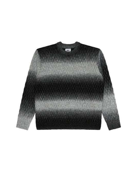 OBEY HAZE GRADIENT SWEATER BLACK MULTI 