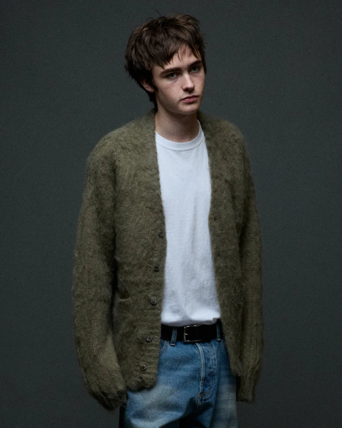 OBEY PATRON CARDIGAN TEA LEAF 
