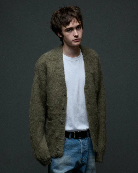 OBEY PATRON CARDIGAN TEA LEAF 