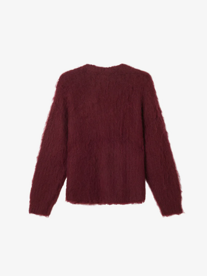 OBEY PATRON CARDIGAN ZINFANDEL