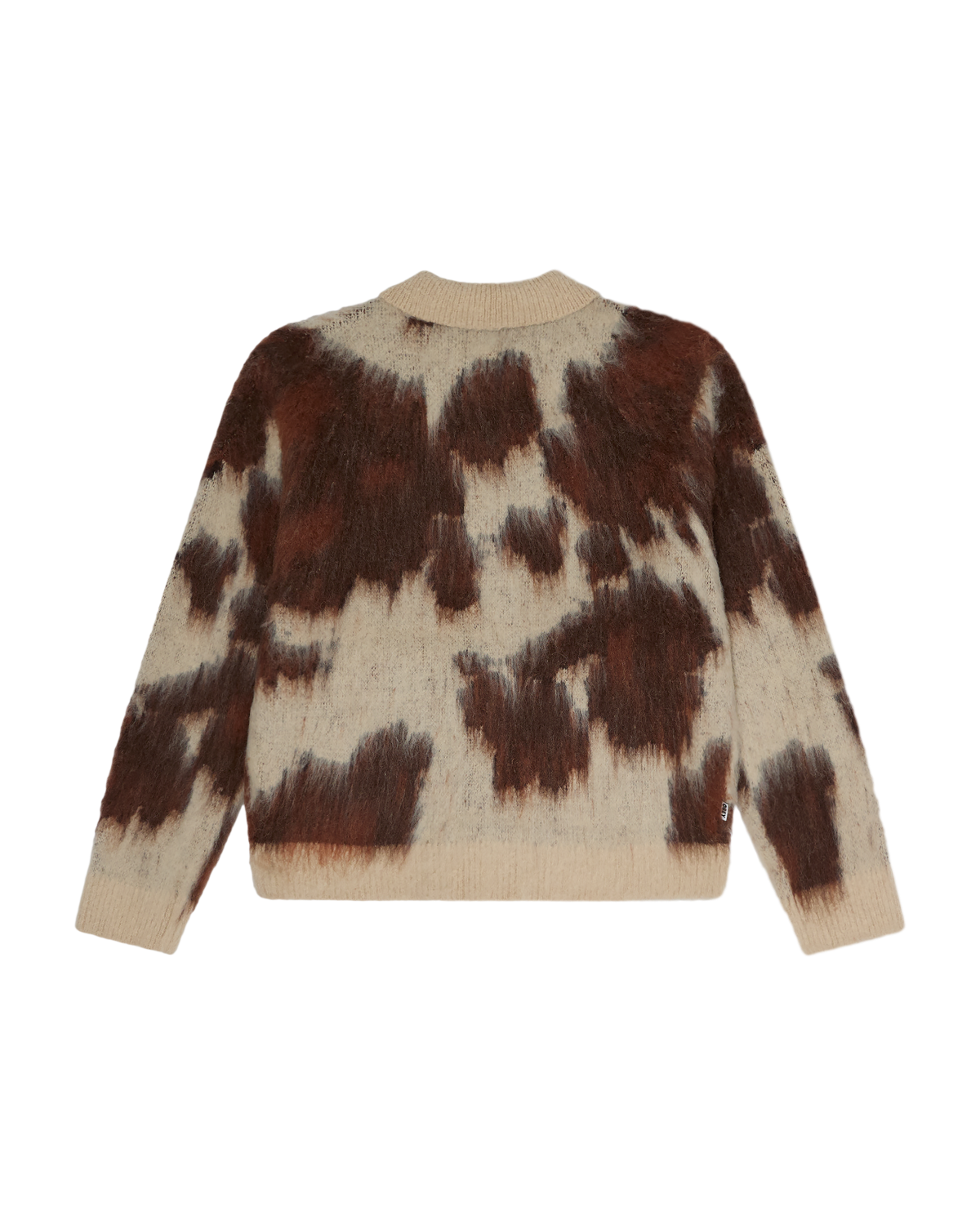 OBEY COW PATTERN ZIP SWEATER COW MULTI 