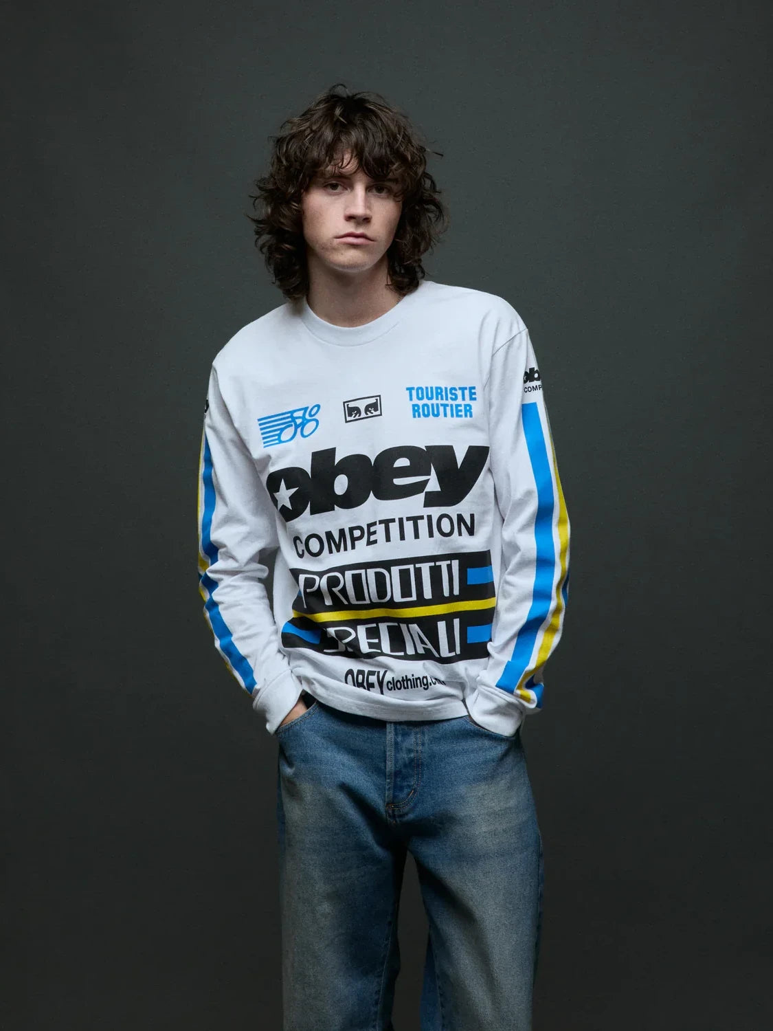 OBEY COMPETITION LONG SLEEVE T-SHIRT