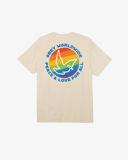 OBEY PEACE & LOVE PIGMENT T-SHIRT SAGO