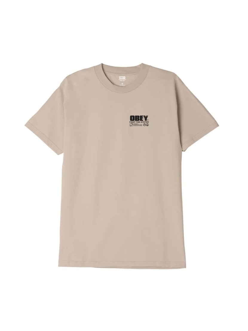 OBEY FIGHT THE SYSTEM T-SHIRT SAND