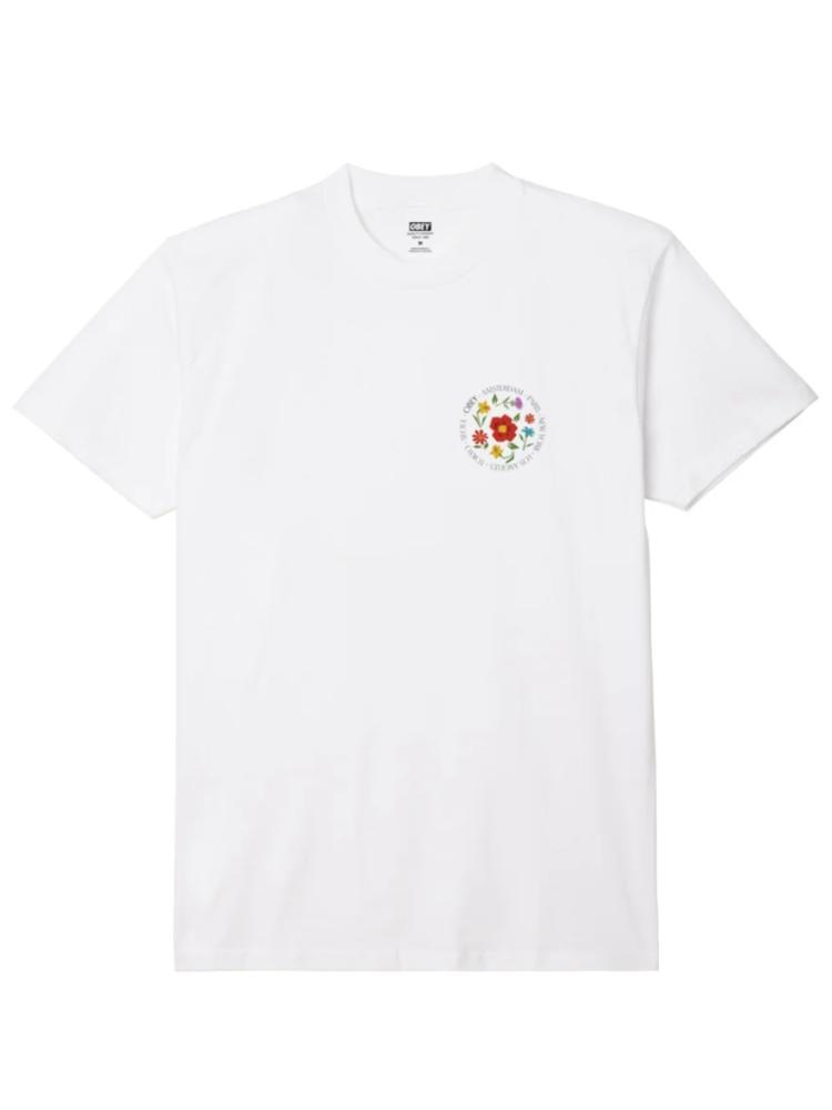 OBEY CITY FLOWERS T-SHIRT WHITE