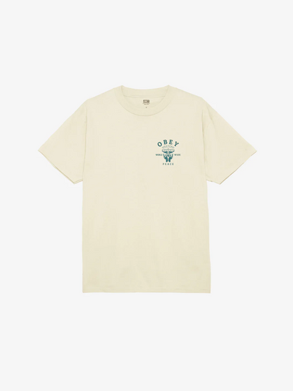 OBEY LOTUS WITH HANDS CLASSIC T CREAM 