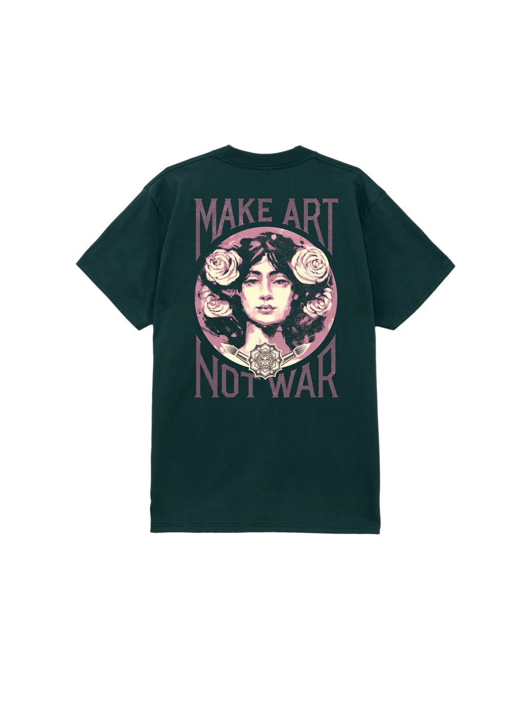 OBEY MAKE ART NOT WAR T-SHIRT RAIN FOREST 