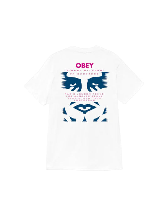 OBEY VISUAL STUDIES CLASSIC T-SHIRT WHITE