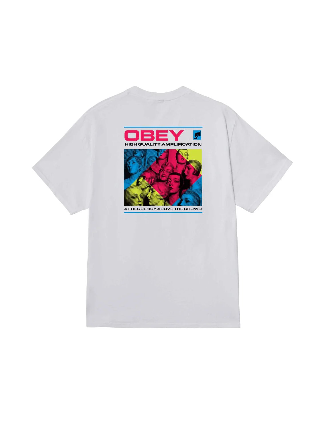 OBEY HIGH QUALITY AMPLIFICATION T-SHIRT WHITE