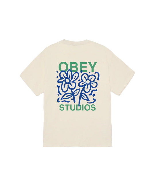 OBEY GROWN WITH LOVE CLASSIC T-SHIRT CREAM 