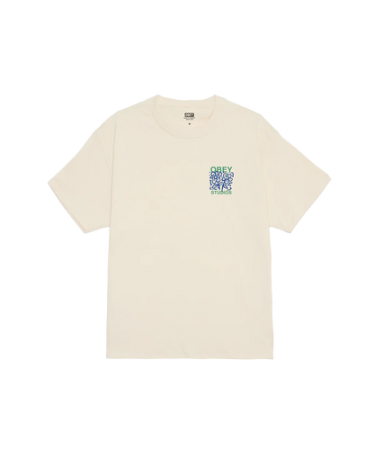 OBEY GROWN WITH LOVE CLASSIC T-SHIRT CREAM 