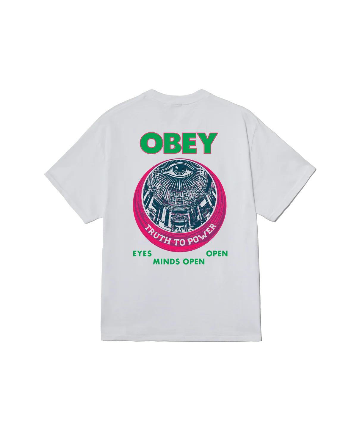 OBEY TRUTH TO POWER CLASSIC T-SHIRT WHITE 