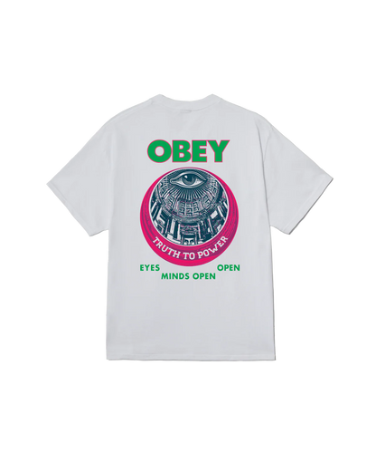 OBEY TRUTH TO POWER CLASSIC T-SHIRT WHITE 