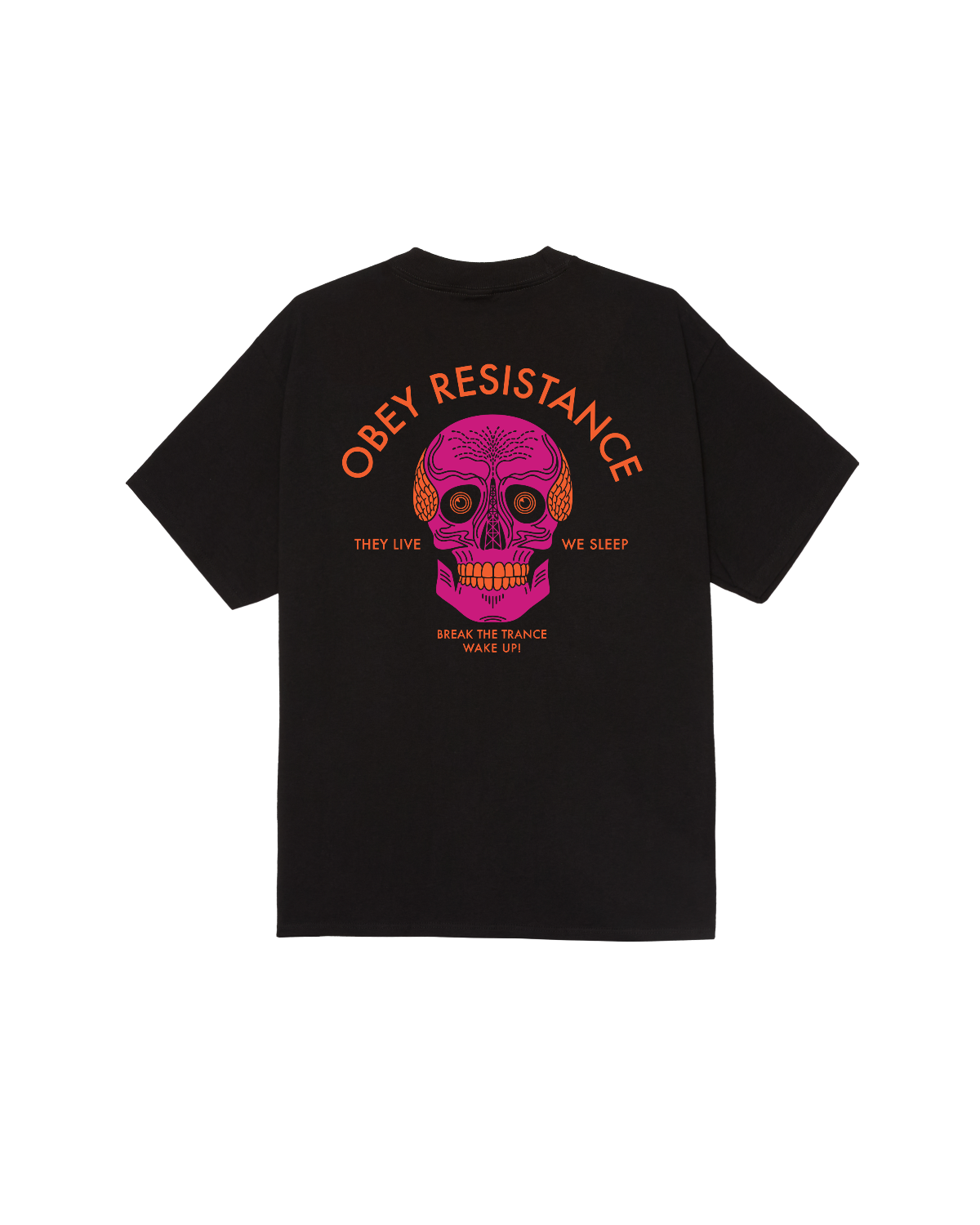 OBEY RESISTANCE SKULL CLASSIC T-SHIRT BLACK 