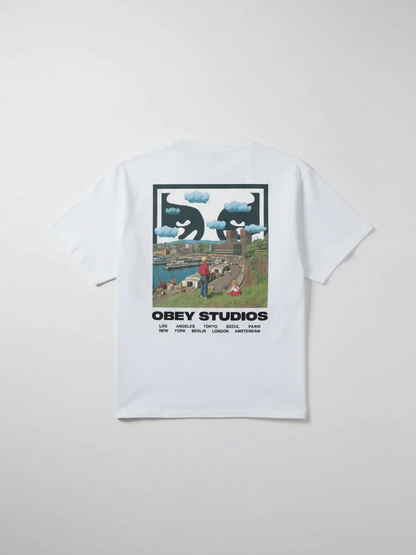 OBEY SKY FACE T-SHIRT WHITE 