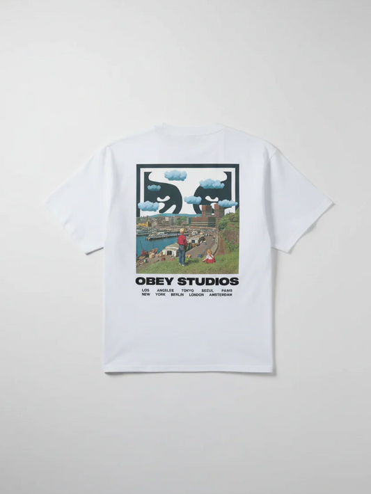 OBEY SKY FACE T-SHIRT WHITE 