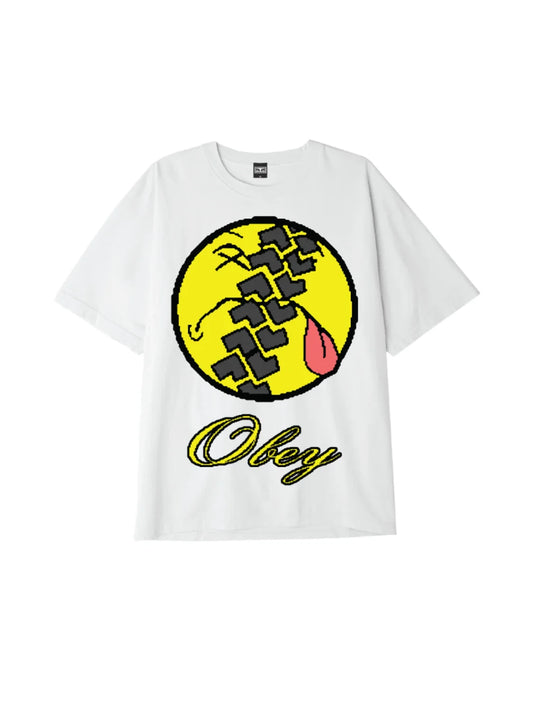 OBEY SMILE TIRE TEE WHITE