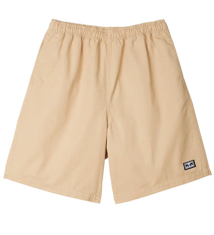 OBEY EASY RELAXED TWILL SHORT IRISH CREAM