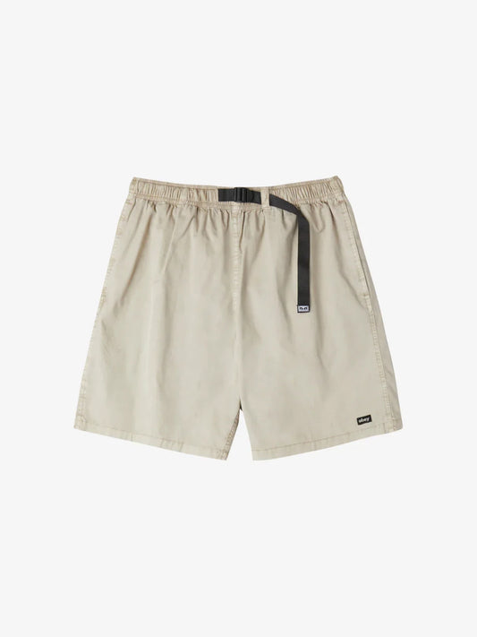 OBEY EASY PIGMENT TRAIL SHORT SILVER GREY