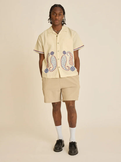 OBEY EASY TEXTURED SHORT SILVERY GREY