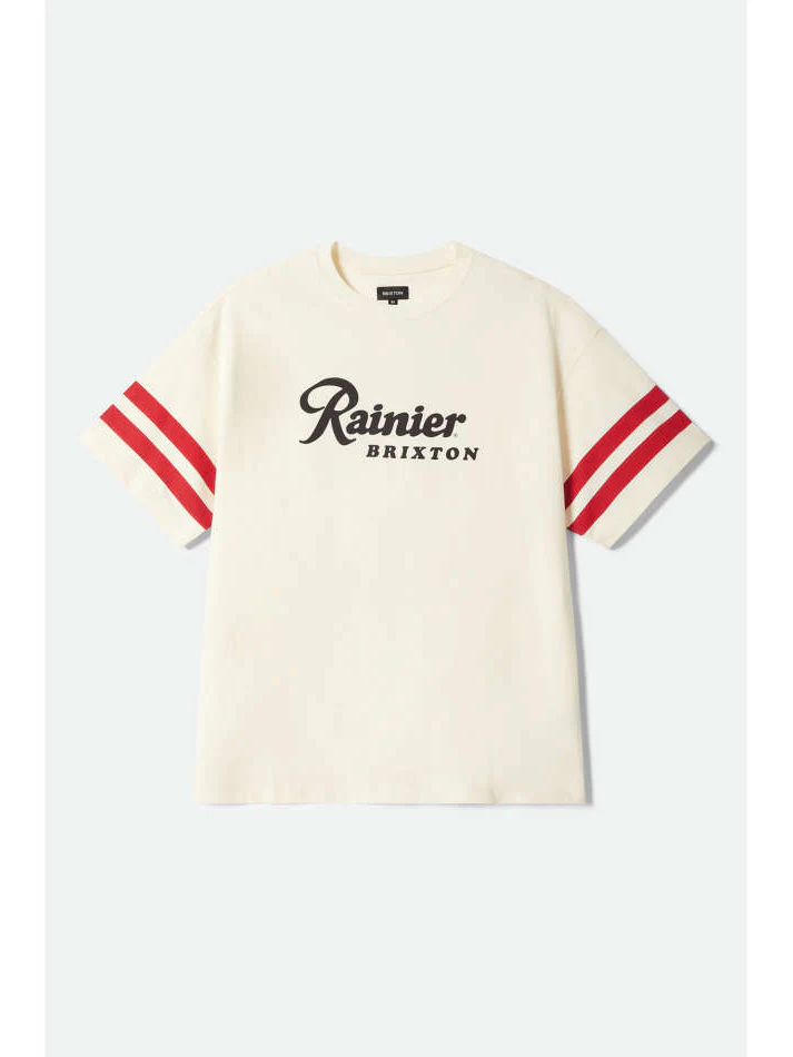 BRIXTON RAINIER 1878 OVERSIZED T-SHIRT NATURAL 