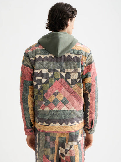 S&S PATCHWORK MOUNTAIN PRINT OVERSHIRT 