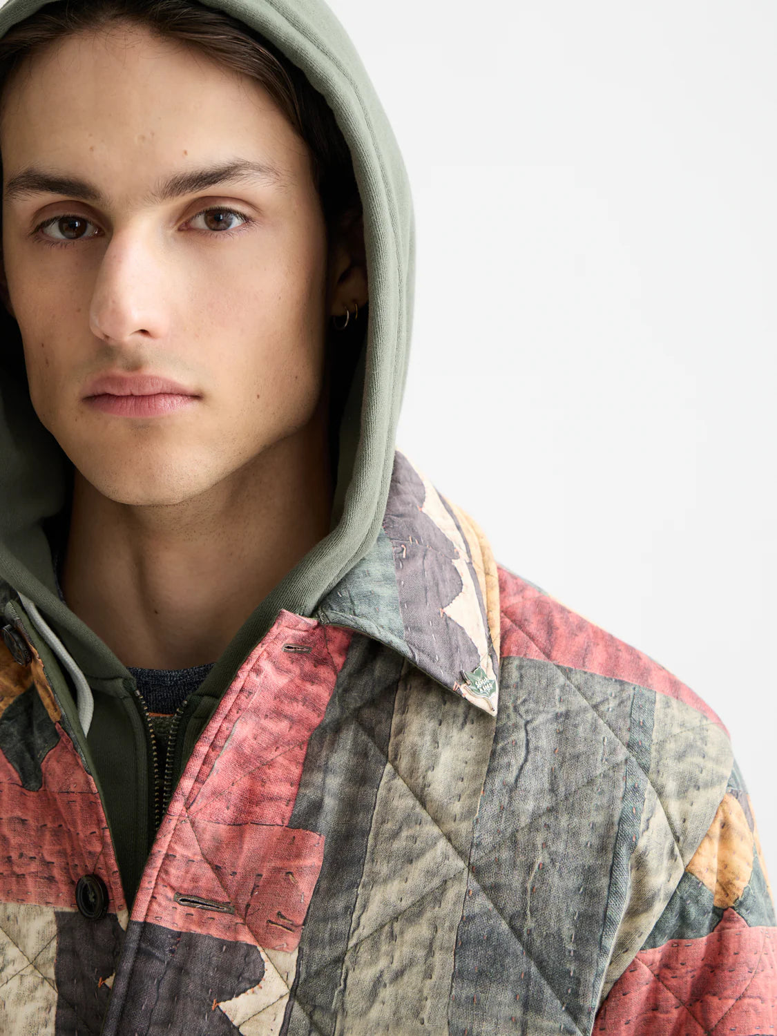 S&S PATCHWORK MOUNTAIN PRINT OVERSHIRT 