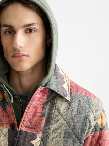 S&S PATCHWORK MOUNTAIN PRINT OVERSHIRT 