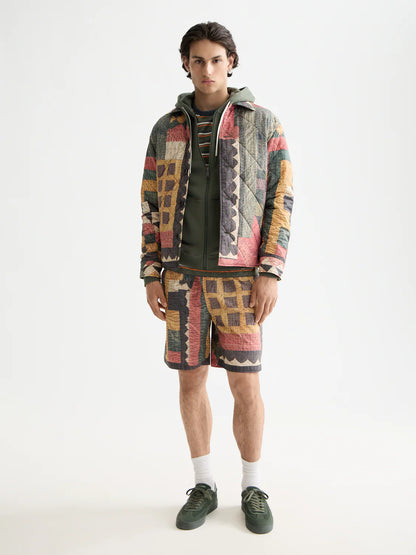 S&S PATCHWORK MOUNTAIN PRINT OVERSHIRT 