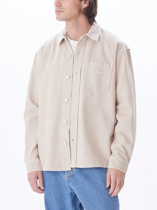 OBEY MAGNOLIA SHIRT CLAY FRONT