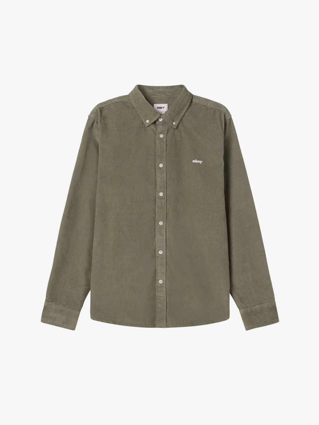 OBEY GRAFTON CORD SHIRT LAUREL WREATH