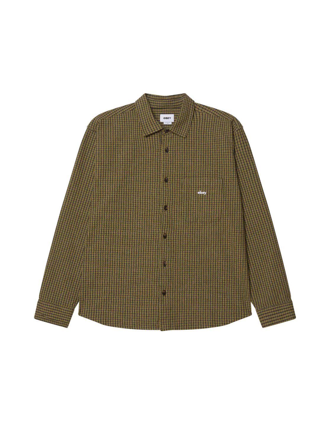 OBEY JIMMY WOVEN SHIRT ROSIN MULTI 