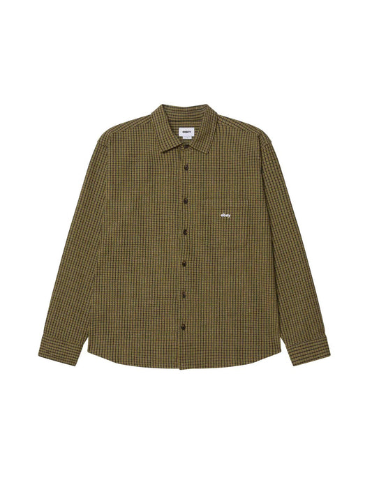 OBEY JIMMY WOVEN SHIRT ROSIN MULTI 