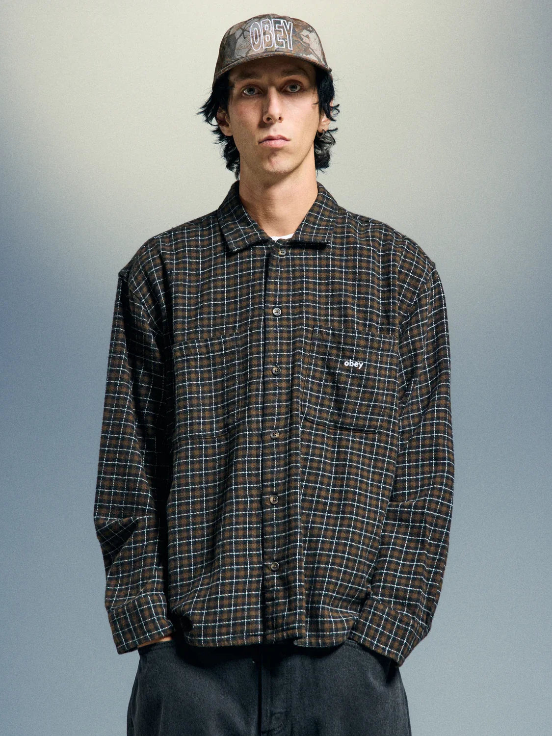 OBEY ADAMS WOVEN SHIRT WREN