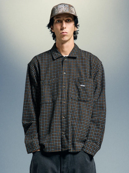 OBEY ADAMS WOVEN SHIRT WREN