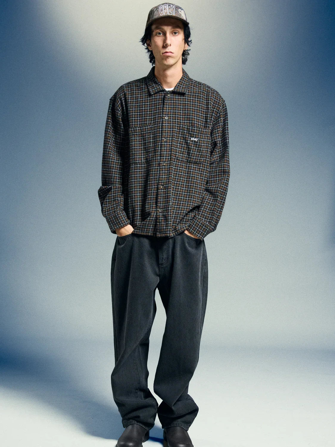 OBEY ADAMS WOVEN SHIRT WREN