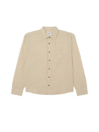 OBEY NELSON WOVEN SHIRT SILVER GREY MULTI 