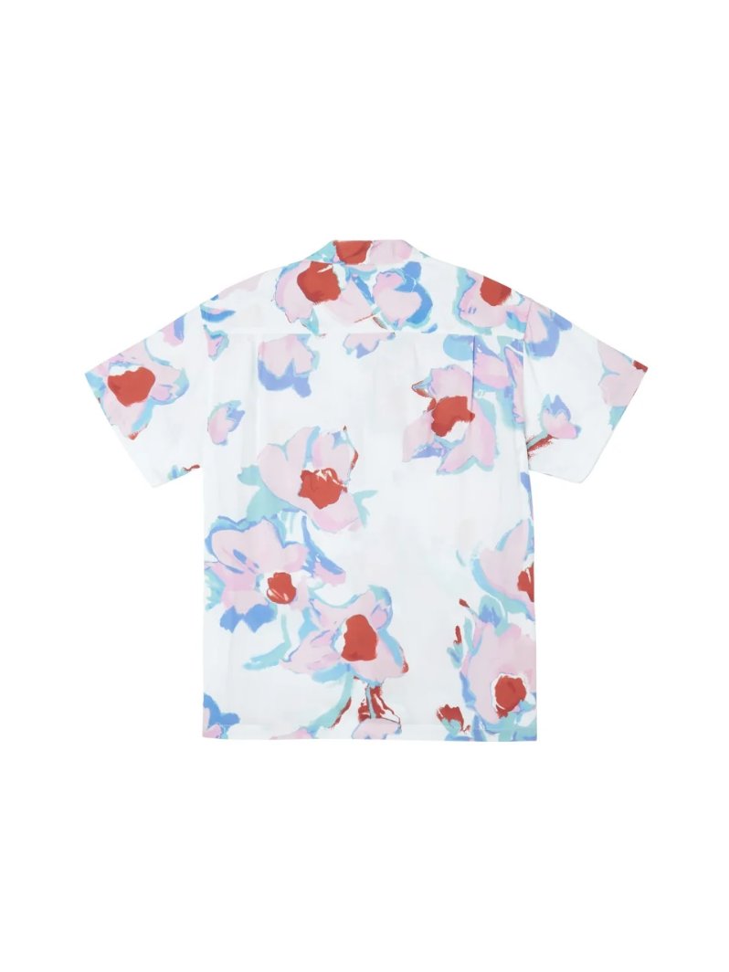 OBEY ACRYLIC FLOWER S/S WOVEN CREAM MULTI