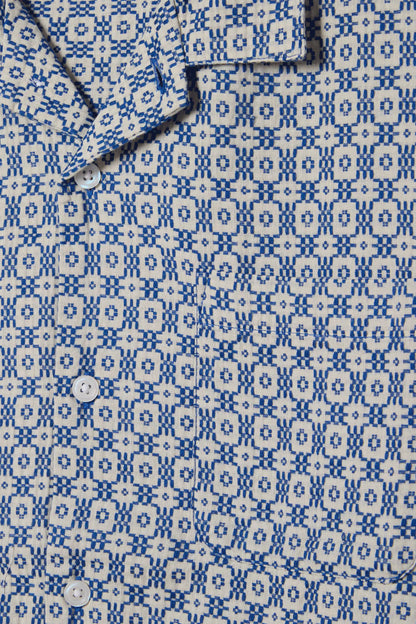 OBEY ADRIAN SHORT SLEEVE WOVEN UNBLEACHED MULTI 