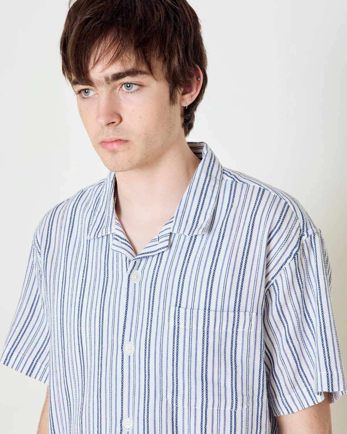 OBEY EVANS SHORT SLEEVE SHIRT WHITE MULTI 