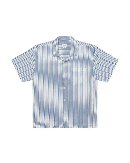 OBEY EVANS SHORT SLEEVE SHIRT WHITE MULTI 